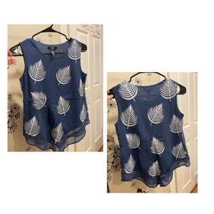 alfani embroidered  top
